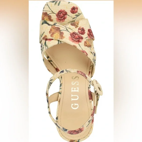 Guess Floral Platform Sandals - Picture 3 of 11